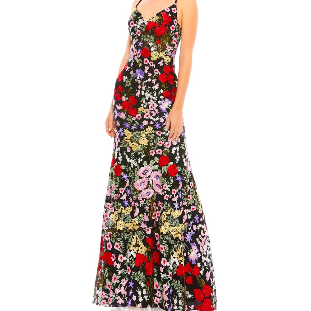 Mac Duggal Floral Lace Gown—Mac Duggal